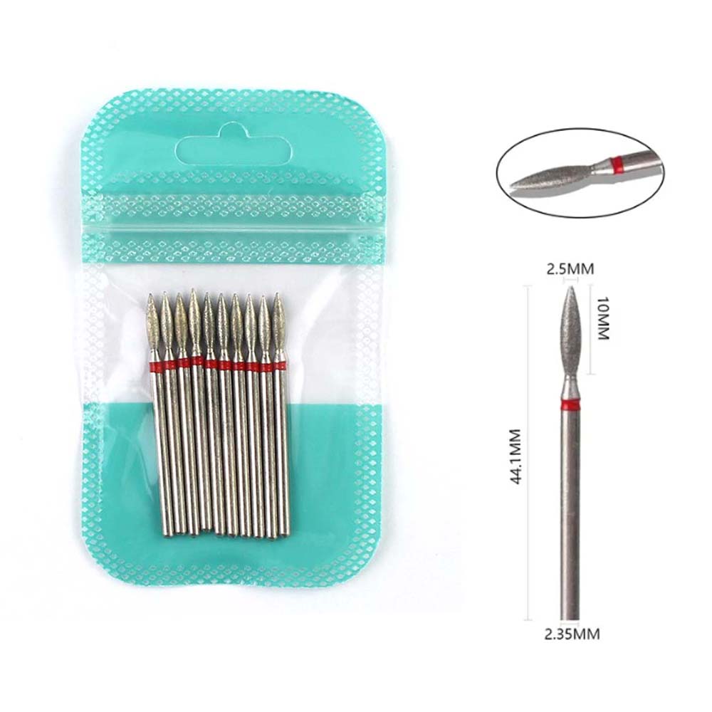 Gel Refill Pack - 10pcs Diamond Nail Drill Bits Milling