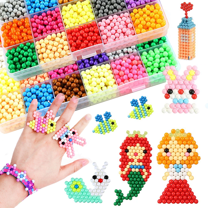 Paper Weight Crystal - Magical Water Sticky Beads Toy Set