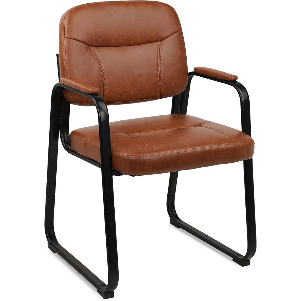 Leather Desk Pad - Waiting Retion Chairs No Wheel, Leather