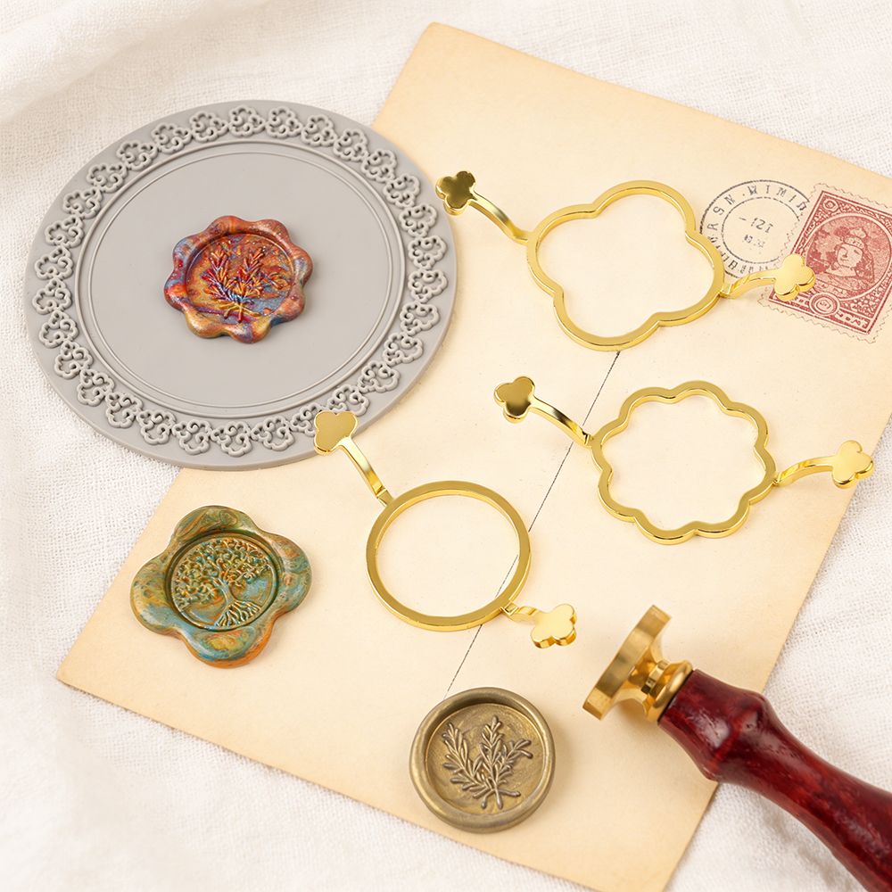 Wax Seal Stamp Set - 3Pcs Wax Seal Stamp Mold Set
