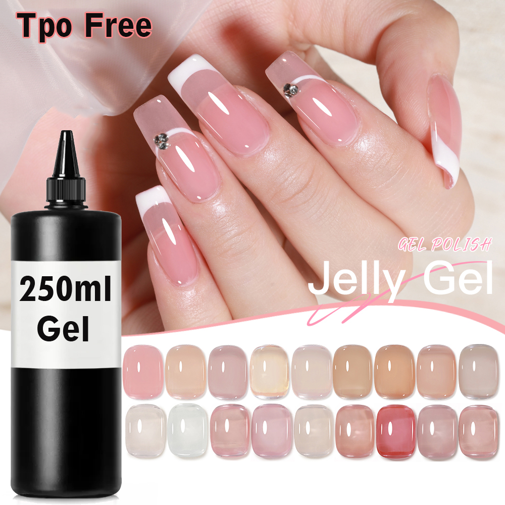 Gel Refill Pack - 250ml Milky White Jelly Pink Gel