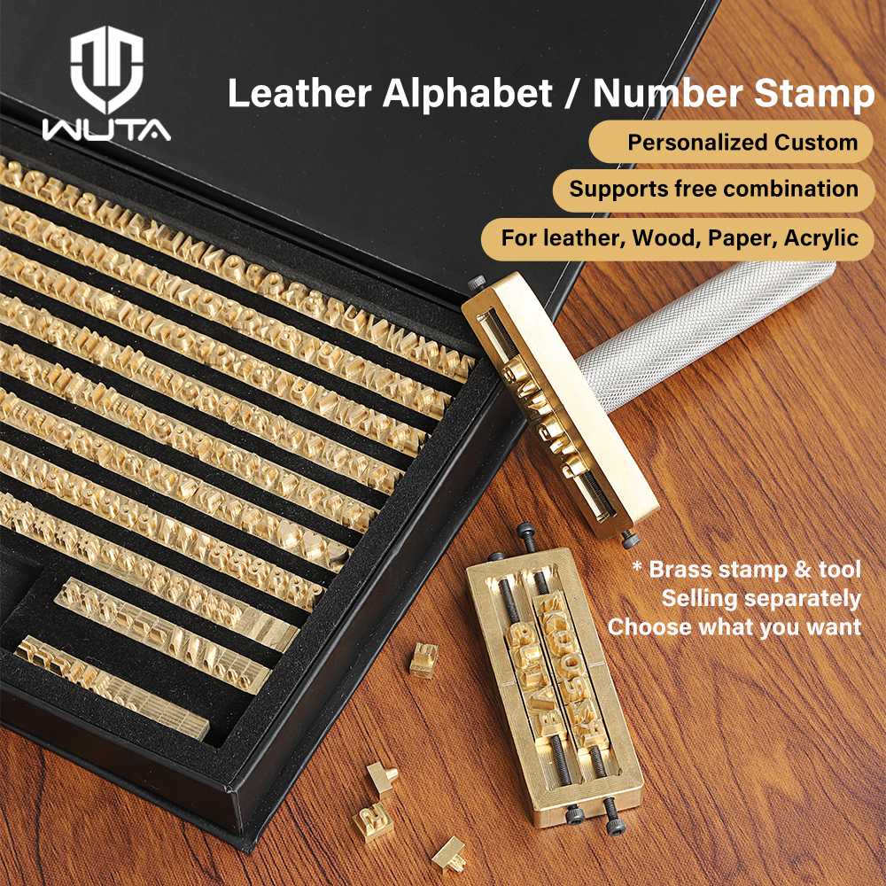 Rubber Date Stamp - WUTA Brass Stamps Letter Number Alphabet