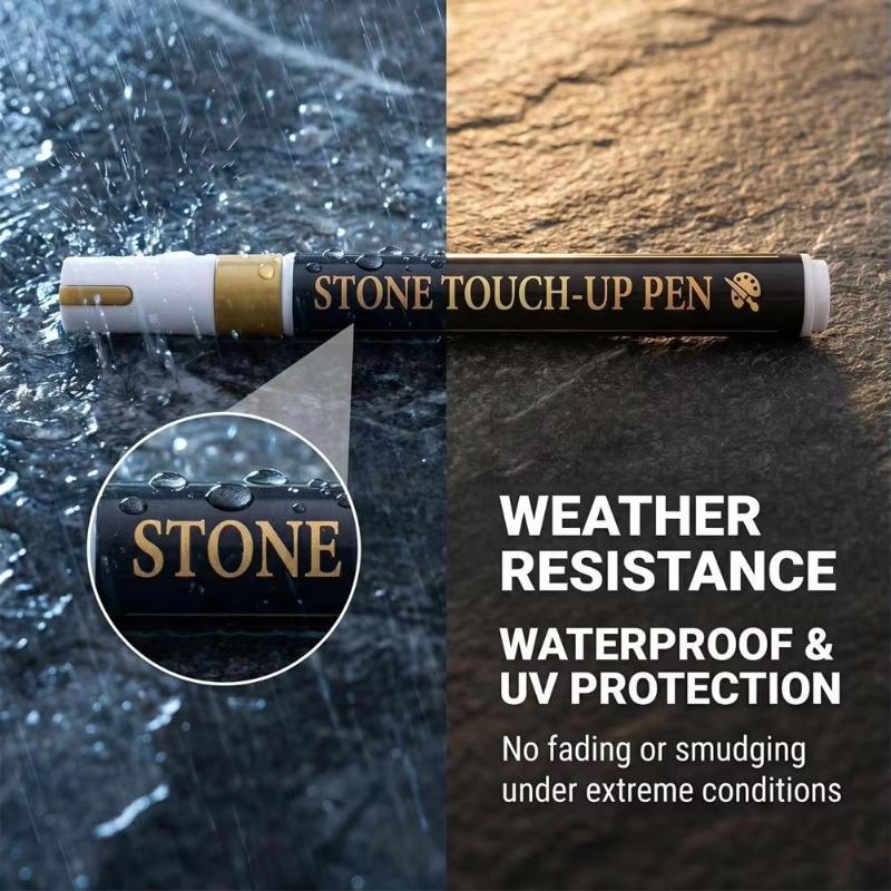 Correction Pen Fine - Quick-Drying Tombstone Marker Pen Waterproof Weather-Resistant