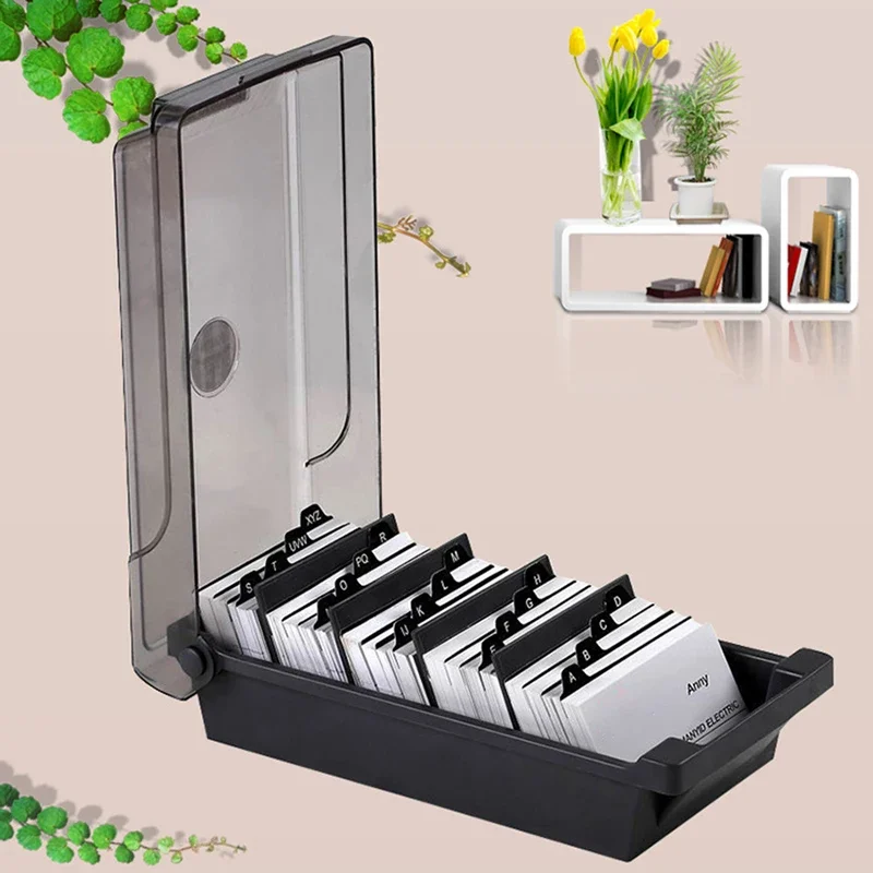 Card Index Box - Kinh Doanh Để Thẻ, Nhựa Tên