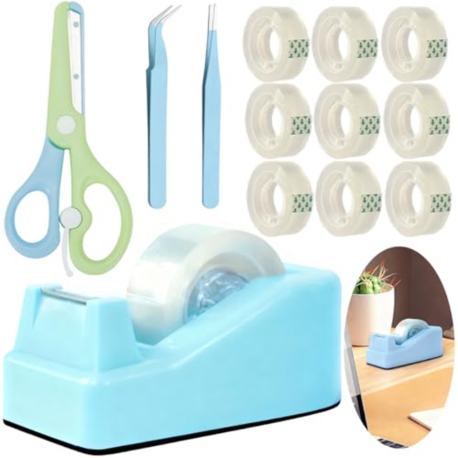 Tape Dispenser Weighted - Desktop Tape Dispenser Kits with Weighted