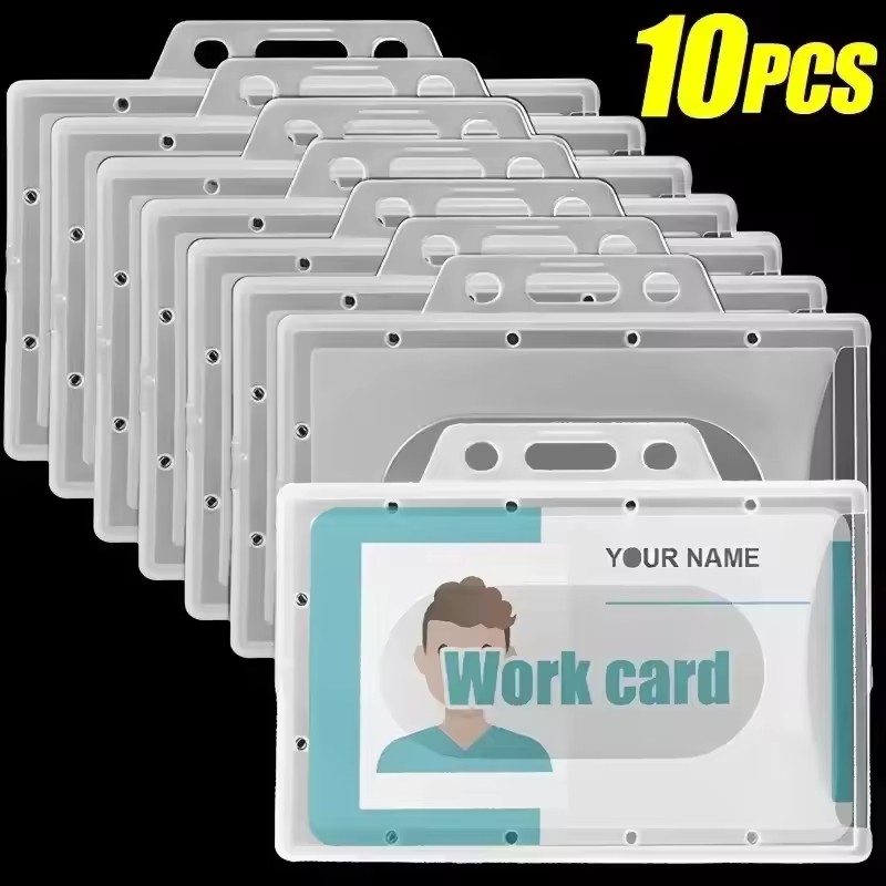 Index Card Holder - 20/5/1PCS Waterproof Clear Plastic PVC ID