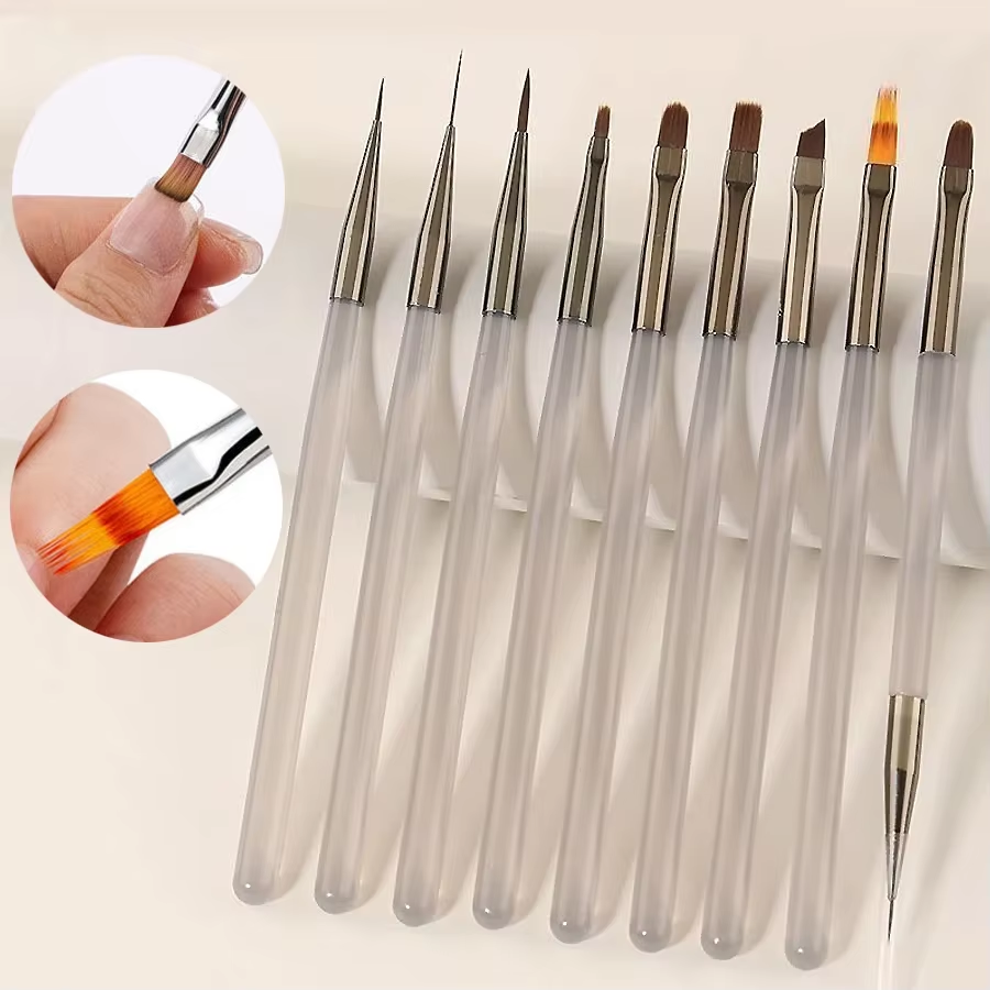 Gel Refill Pack - LINMANDA 9 Pack Gray Nail Art