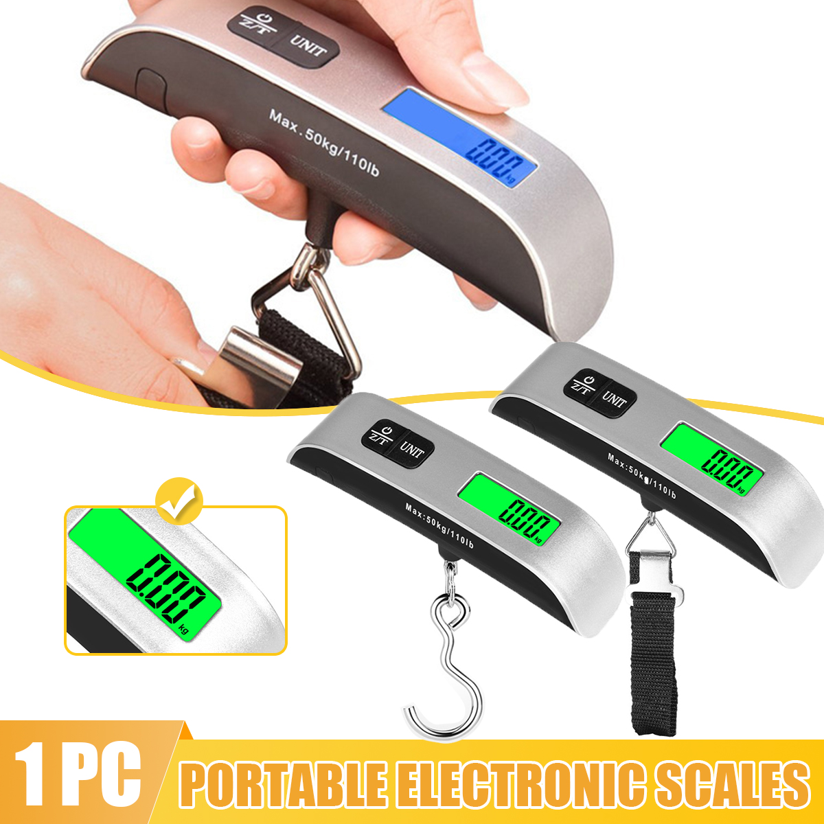 Tape Dispenser Weighted - Portable Scale Digital LCD Display Electronic