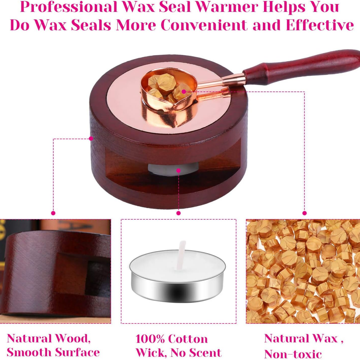 Wax Seal Set Includes 200 Gold - đánh giá và giá Wax Seal Stamp Set