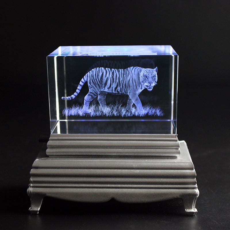 K9 Crystal Tiger Model Statue  - đánh giá và giá Paper Weight Crystal