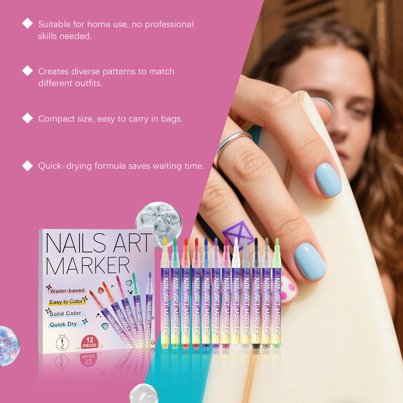 12Pcs Nail Art Pens With Fine  - đánh giá và giá Correction Pen Fine