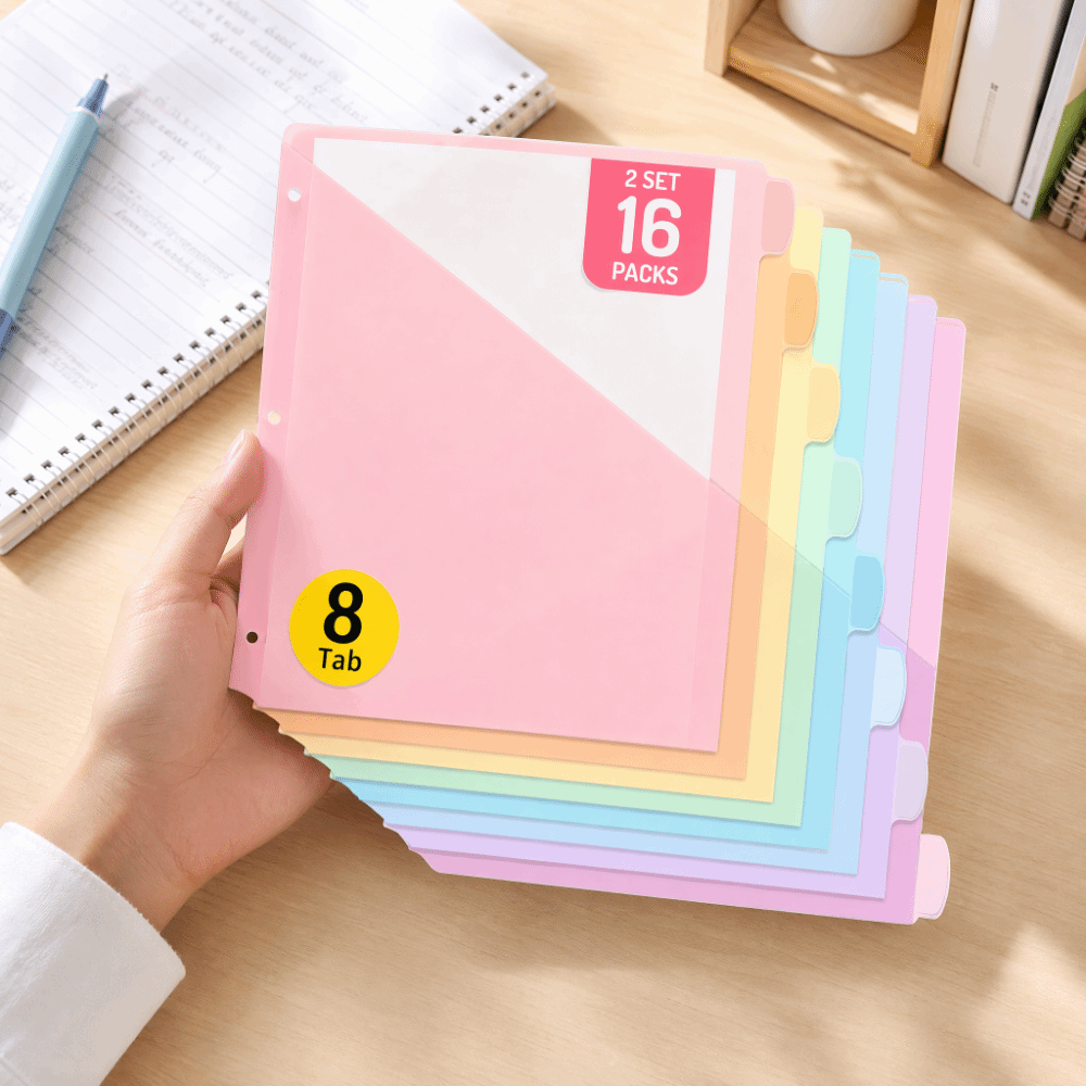 Clear Durable Binder Dividers  - đánh giá và giá Tab Divider A4
