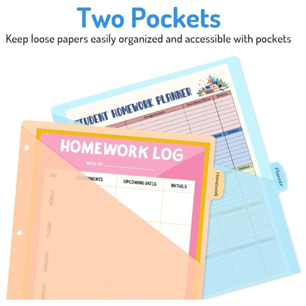 Clear Durable Binder Dividers  - đánh giá và giá Tab Divider A4