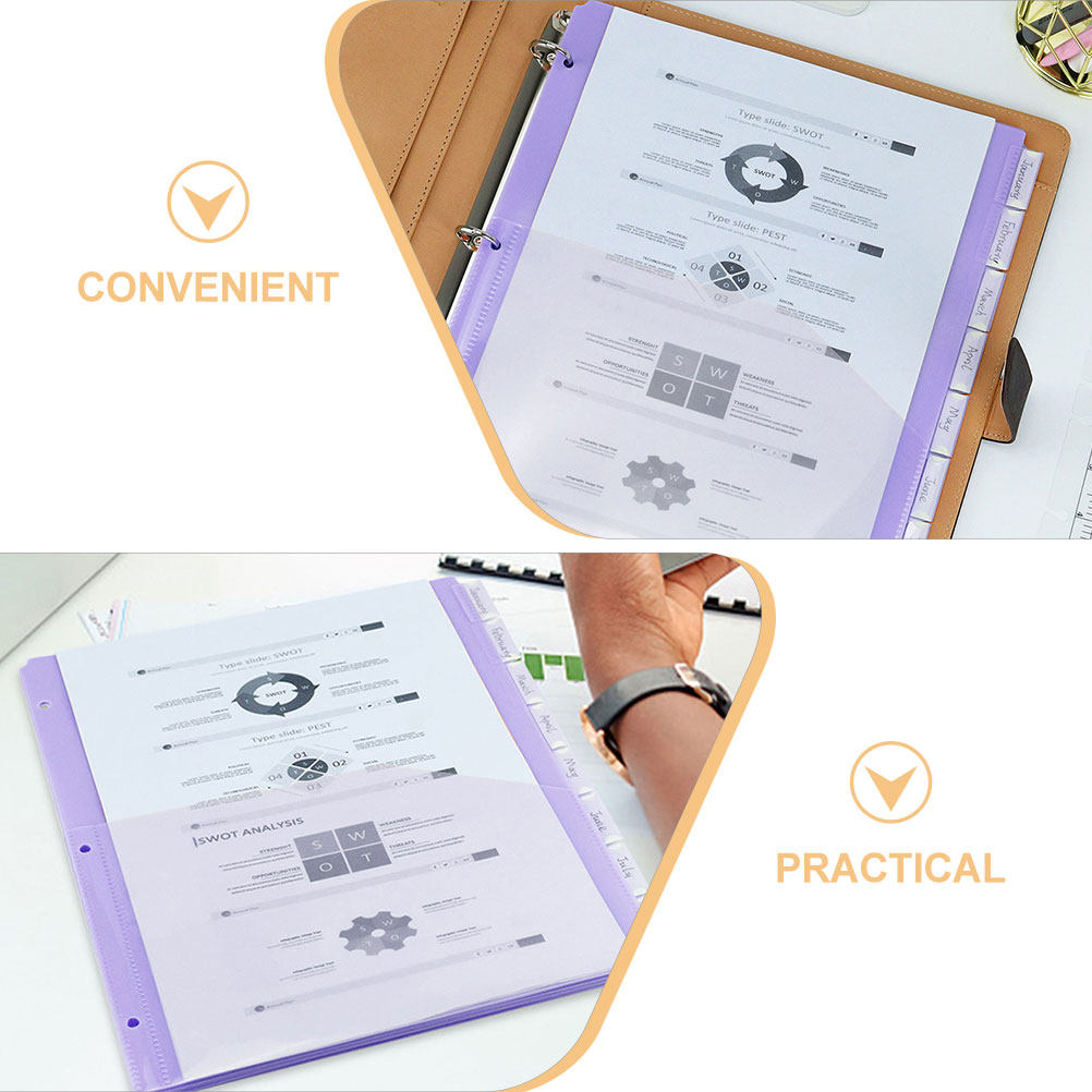2Sets A4 PP Plastic Binder Div - đánh giá và giá Tab Divider A4
