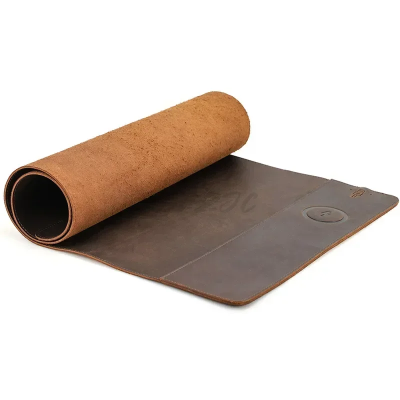 Vintage Cowhide Mouse Pad with - đánh giá và giá Leather Desk Pad