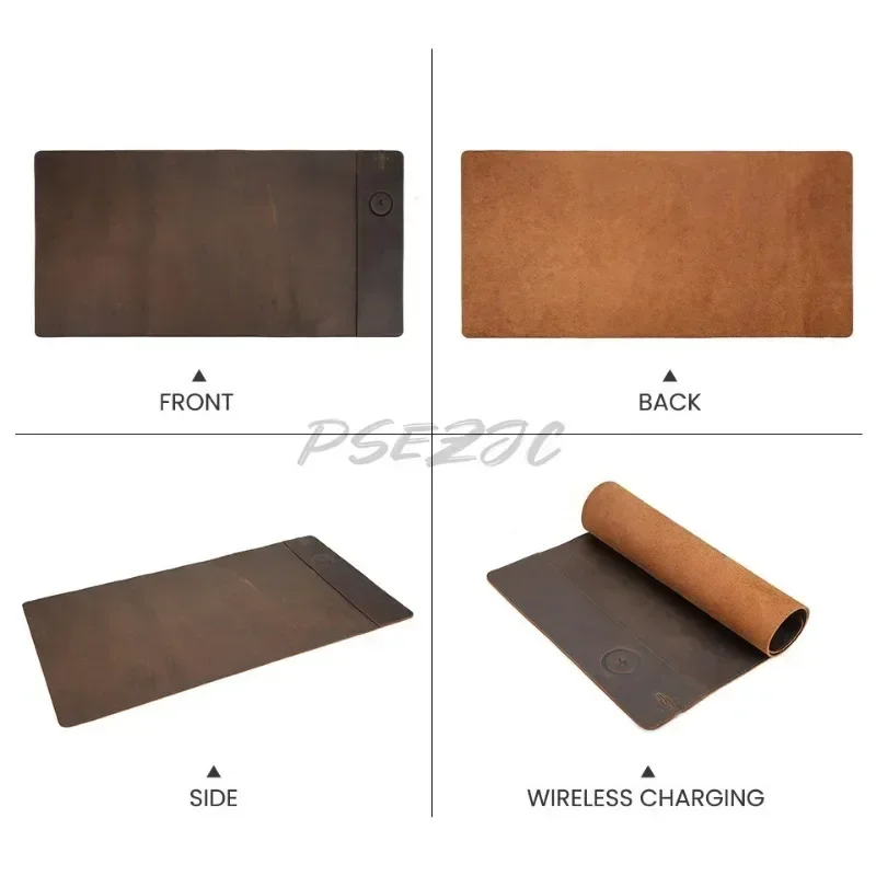 Vintage Cowhide Mouse Pad with - đánh giá và giá Leather Desk Pad