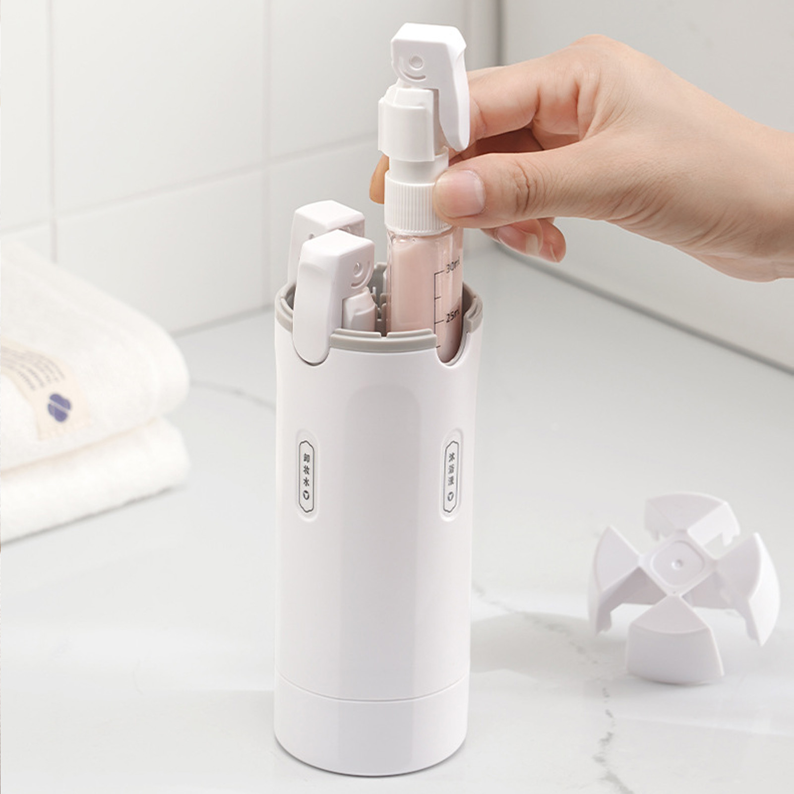 4-in-1 Travel Liquid Dispenser - đánh giá và giá Gel Refill Pack