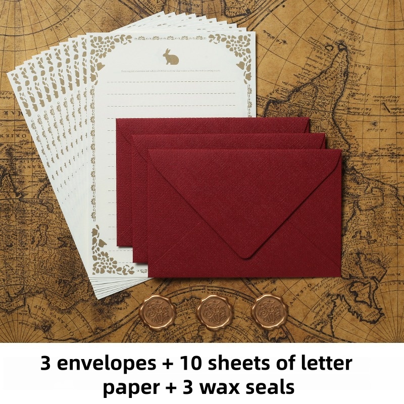 16PCS Vintage Linen Envelopes  - đánh giá và giá Wax Seal Stamp Set