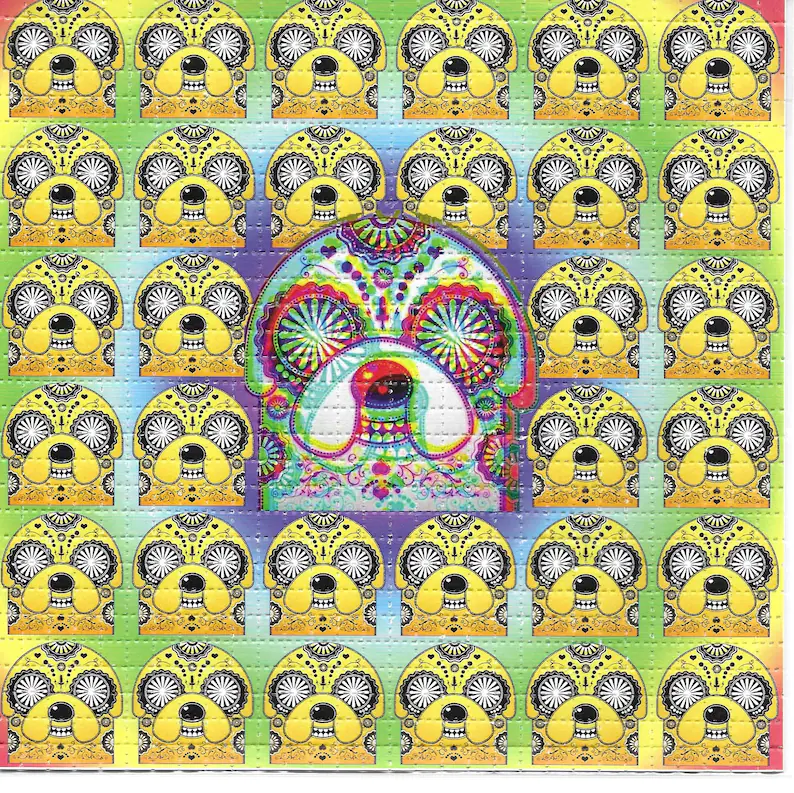 Crazy Time Psychedelic LSD Aci - đánh giá và giá Ink Blotter Paper