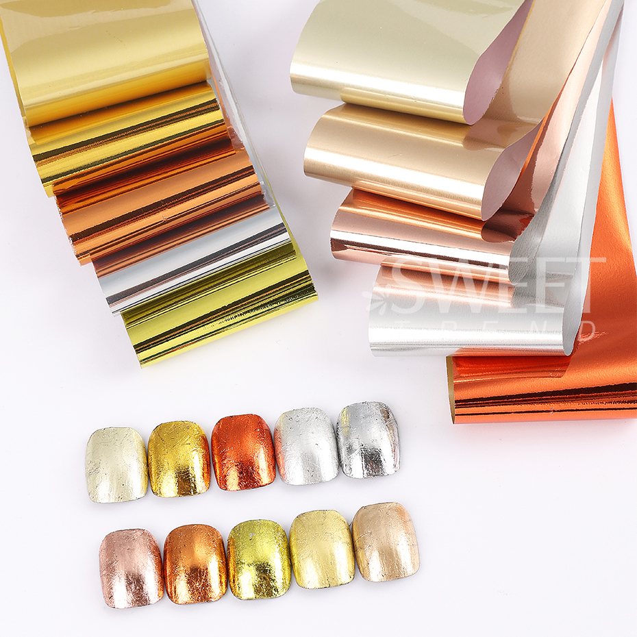 10pcs Metallic Nail Transfer F - đánh giá và giá Gel Refill Pack