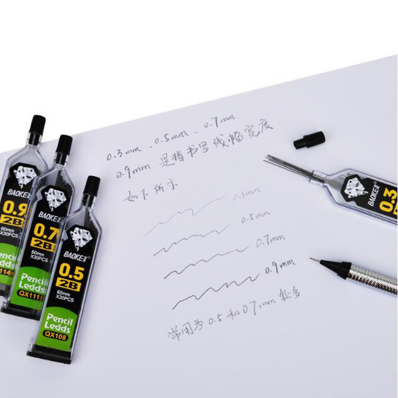 30 Chiếc/Chai, tự Động Ruột Bú - đánh giá và giá Mechanical Pencil 0.3