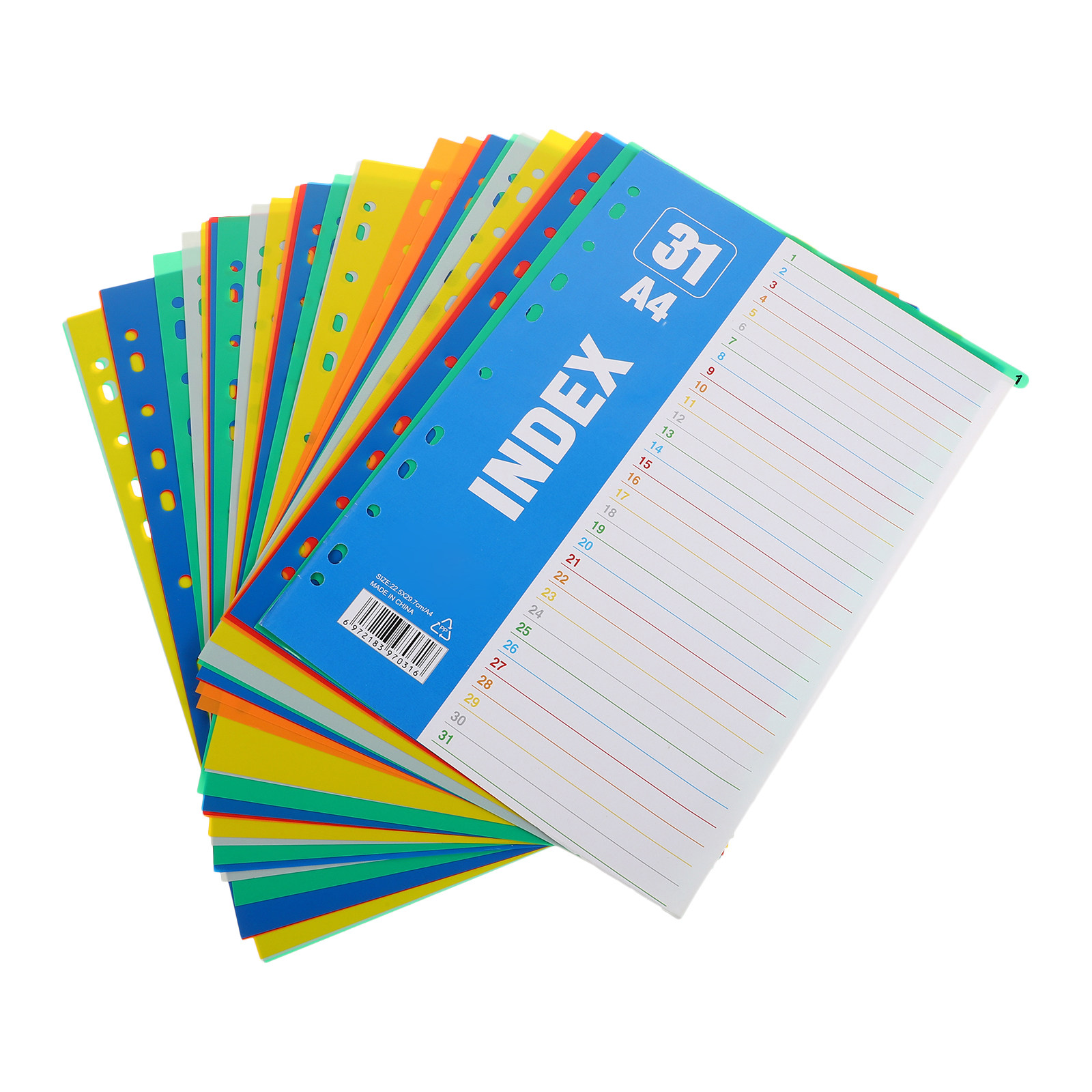 1Set Dividers A4 11-Hole Binde - đánh giá và giá Tab Divider A4