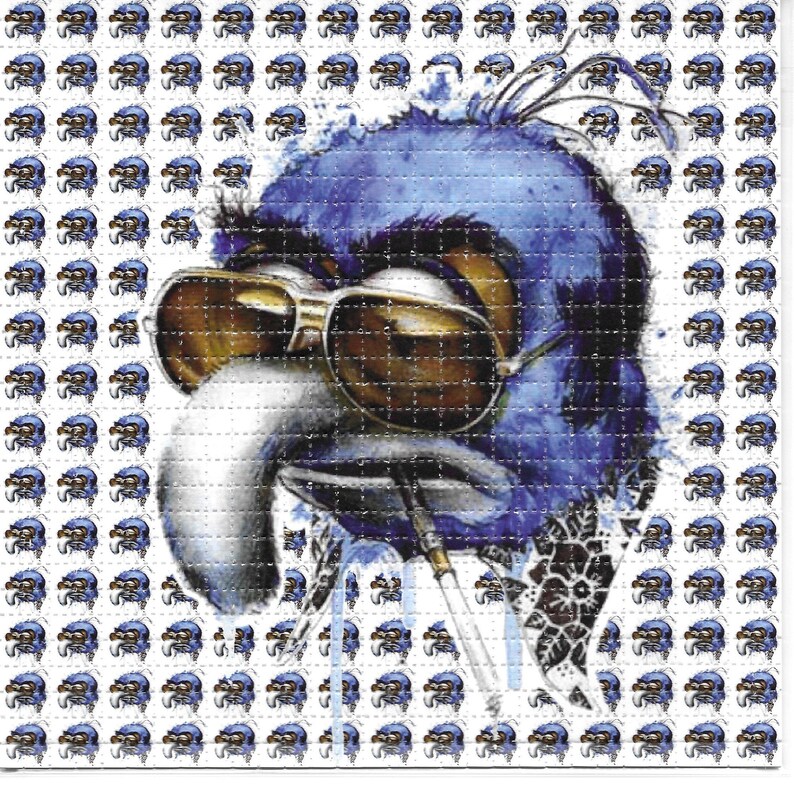 Blue Bird Anime LSD Acid Free  - đánh giá và giá Ink Blotter Paper