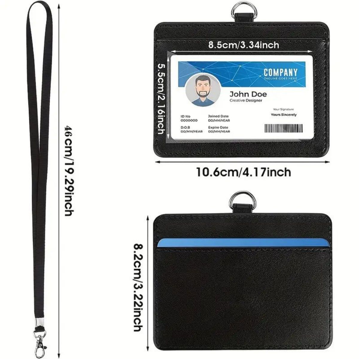 1 pc Horizontal ID badge holde - đánh giá và giá Index Card Holder