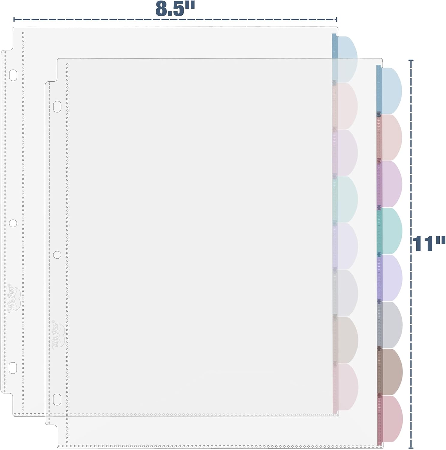 A4 Clear Sheet Protectors with - đánh giá và giá Tab Divider A4