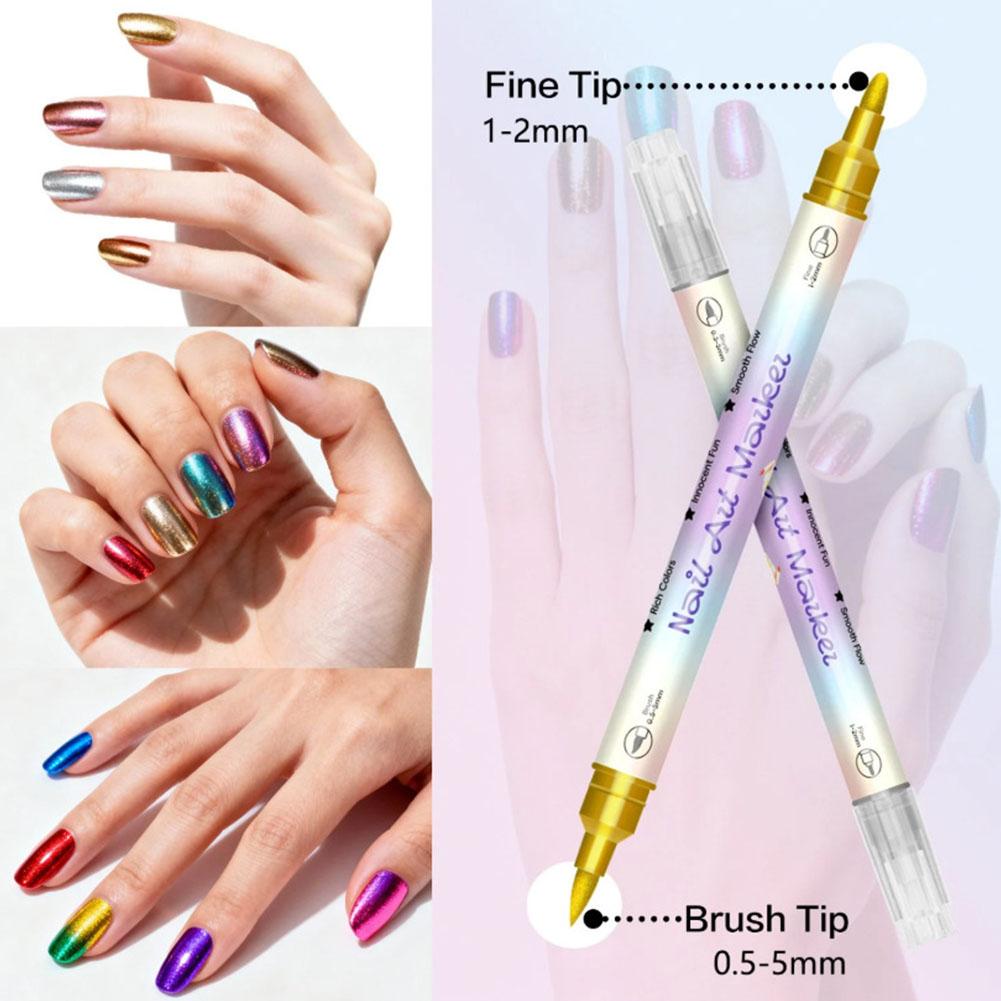 12/24 Colors Dual Tip Nail Art - đánh giá và giá Correction Pen Fine