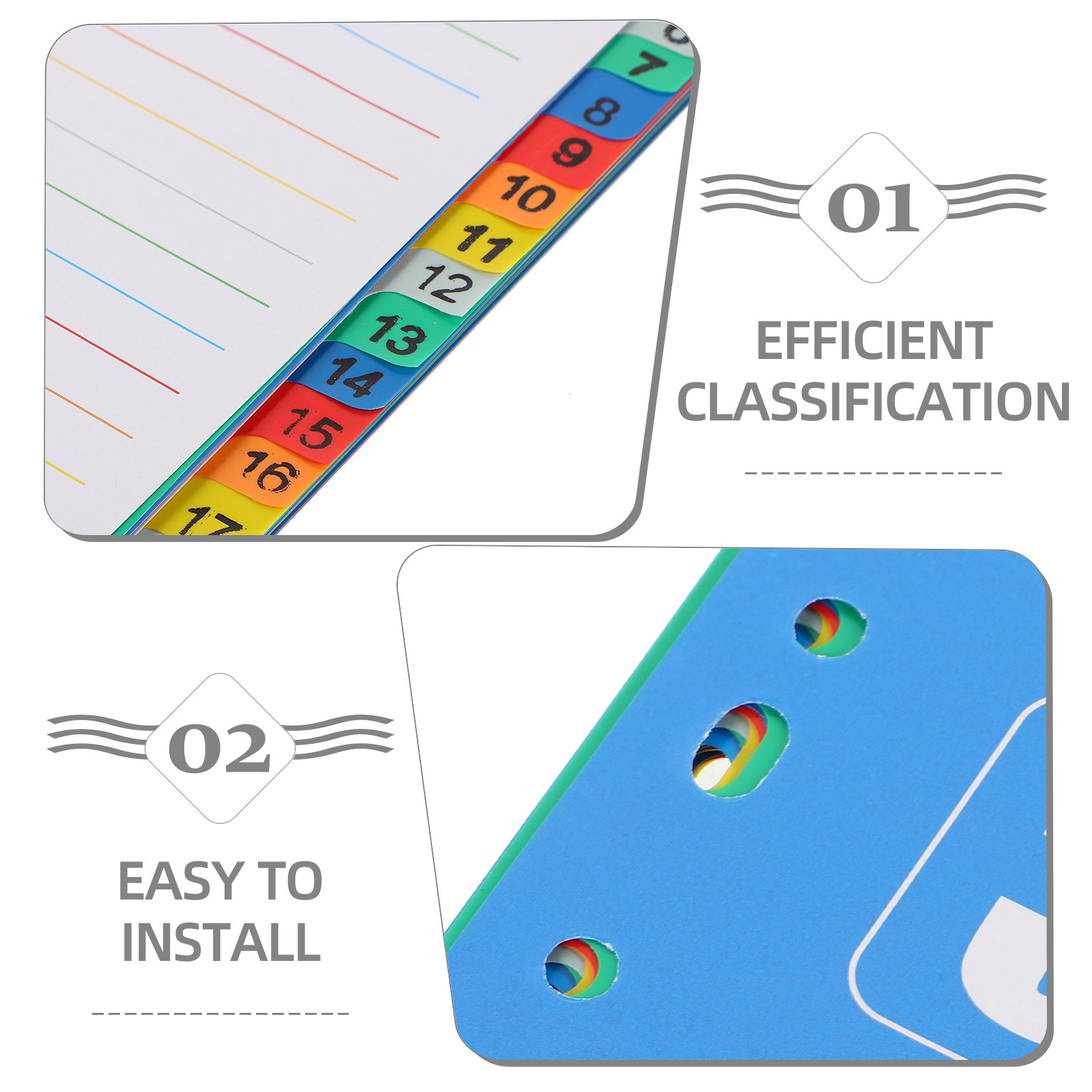 1Set A4 11-Hole Number Divider - đánh giá và giá Tab Divider A4