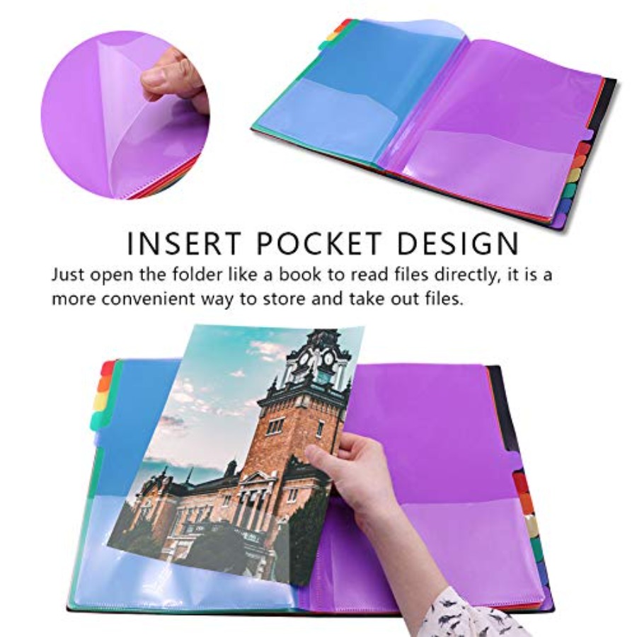 Edufun Rainbow Tab Expanding F - đánh giá và giá Tab Divider A4