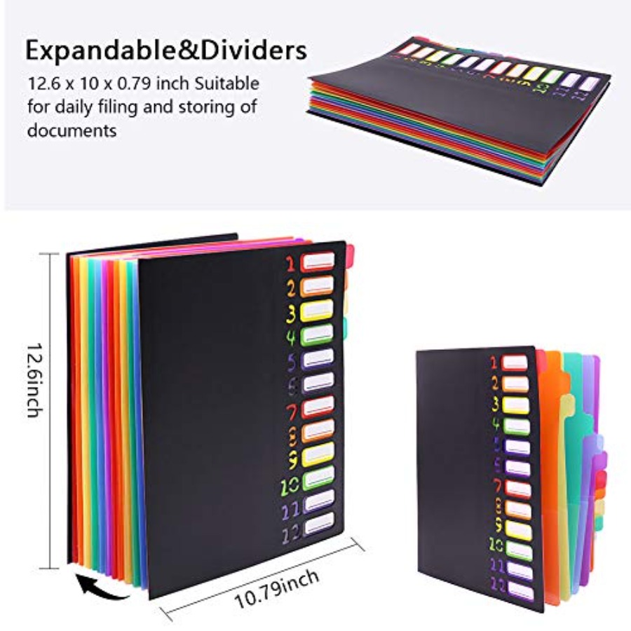 Edufun Rainbow Tab Expanding F - đánh giá và giá Tab Divider A4