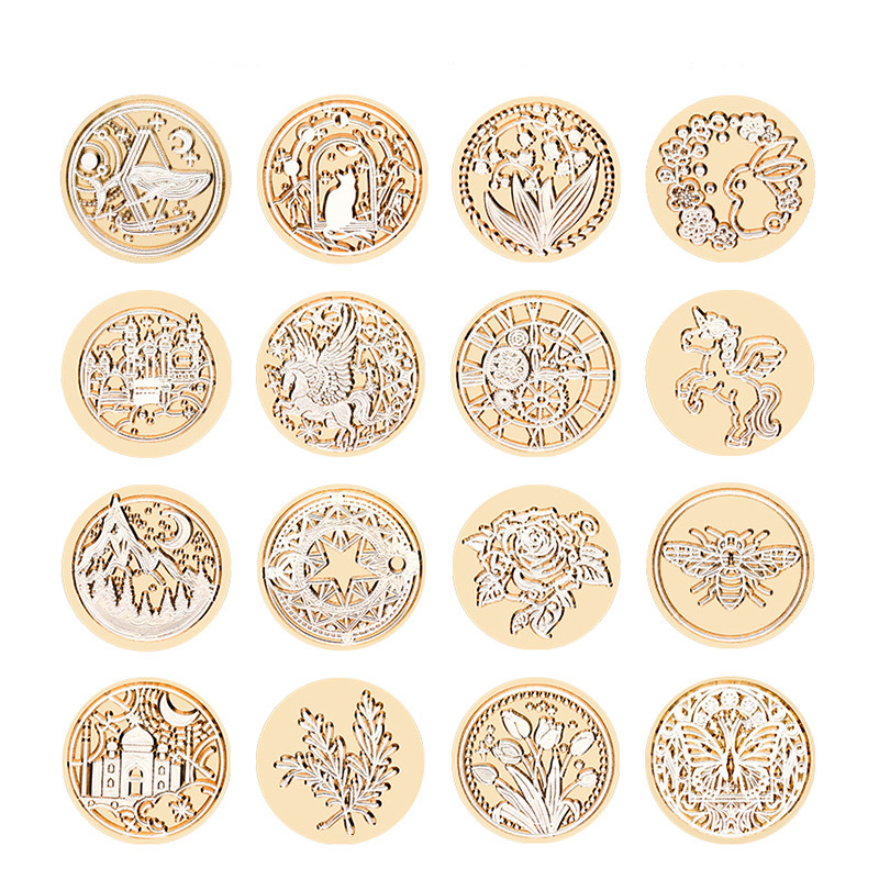 Star Sky Lotus Rose Pattern Wa - đánh giá và giá Wax Seal Stamp Set