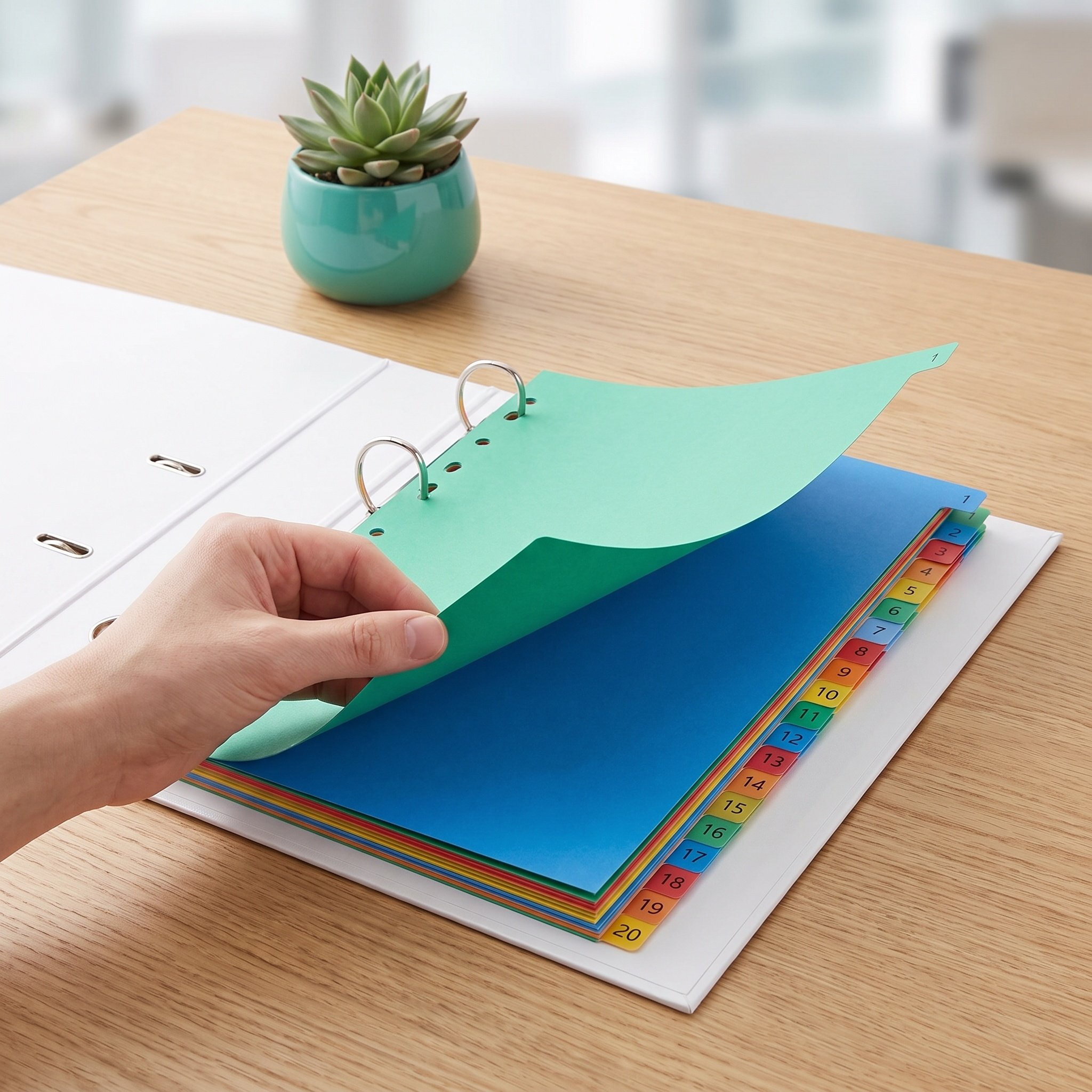 A4 Colorful Plastic Tab Divide - đánh giá và giá Tab Divider A4