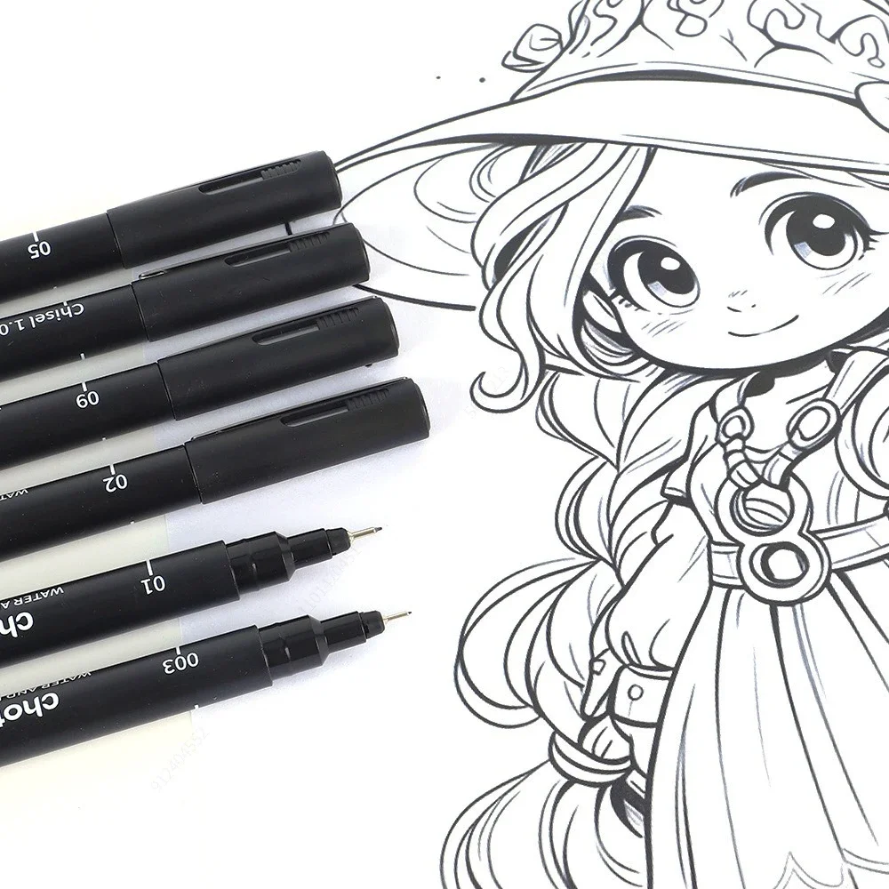 Black Micro Pens,15 Sizes,Wate - đánh giá và giá Archive Box Set