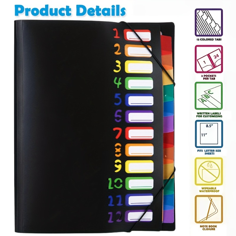1Pc Black/White Cover Multi-La - đánh giá và giá Tab Divider A4