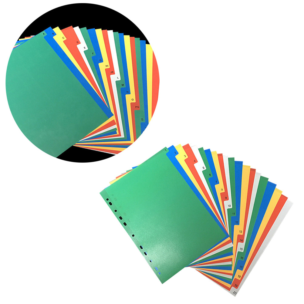 40Pcs A4 Bright Color Index Ta - đánh giá và giá Tab Divider A4