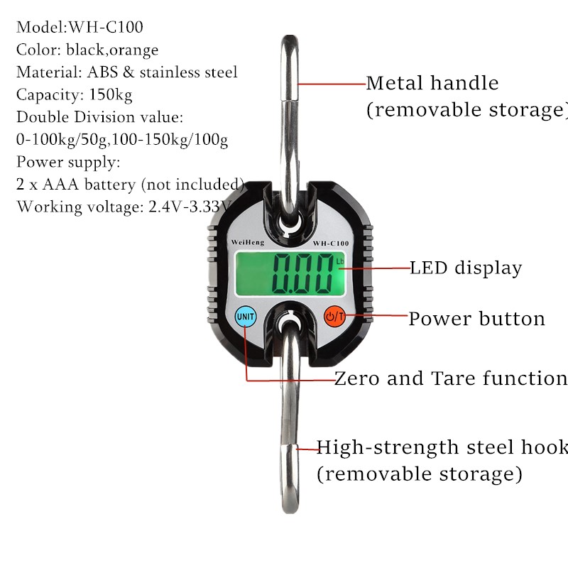 Digital Crane Scale 150kg 200g - đánh giá và giá Tape Dispenser Weighted