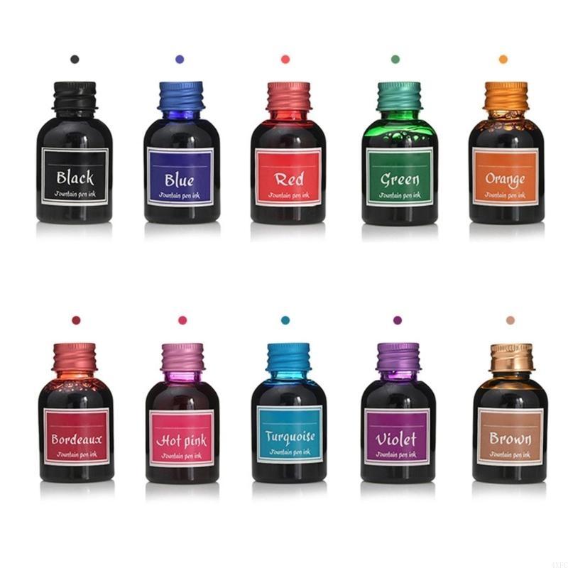 4xfc Bút đầy màu sắc tinh khiế - đánh giá và giá Fountain Pen Bottled Ink