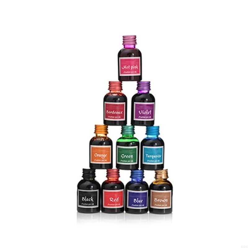 4xfc Bút đầy màu sắc tinh khiế - đánh giá và giá Fountain Pen Bottled Ink