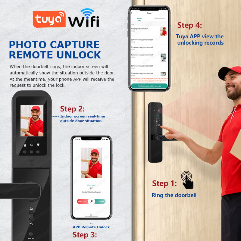 RAYKUBE F008 Tuya Wifi peephol - đánh giá và giá Letter Opener Brass
