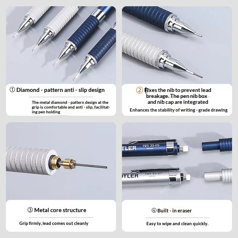 Staedtler 925 Full Metal Draft - đánh giá và giá Mechanical Pencil 0.3