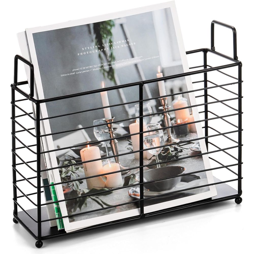 Metal Magazine Rack, Newspaper - đánh giá và giá Magazine Holder Rack