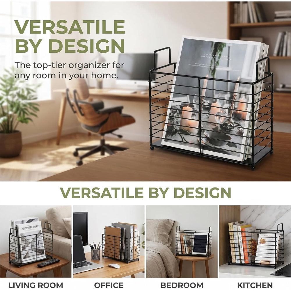 Metal Magazine Rack, Newspaper - đánh giá và giá Magazine Holder Rack