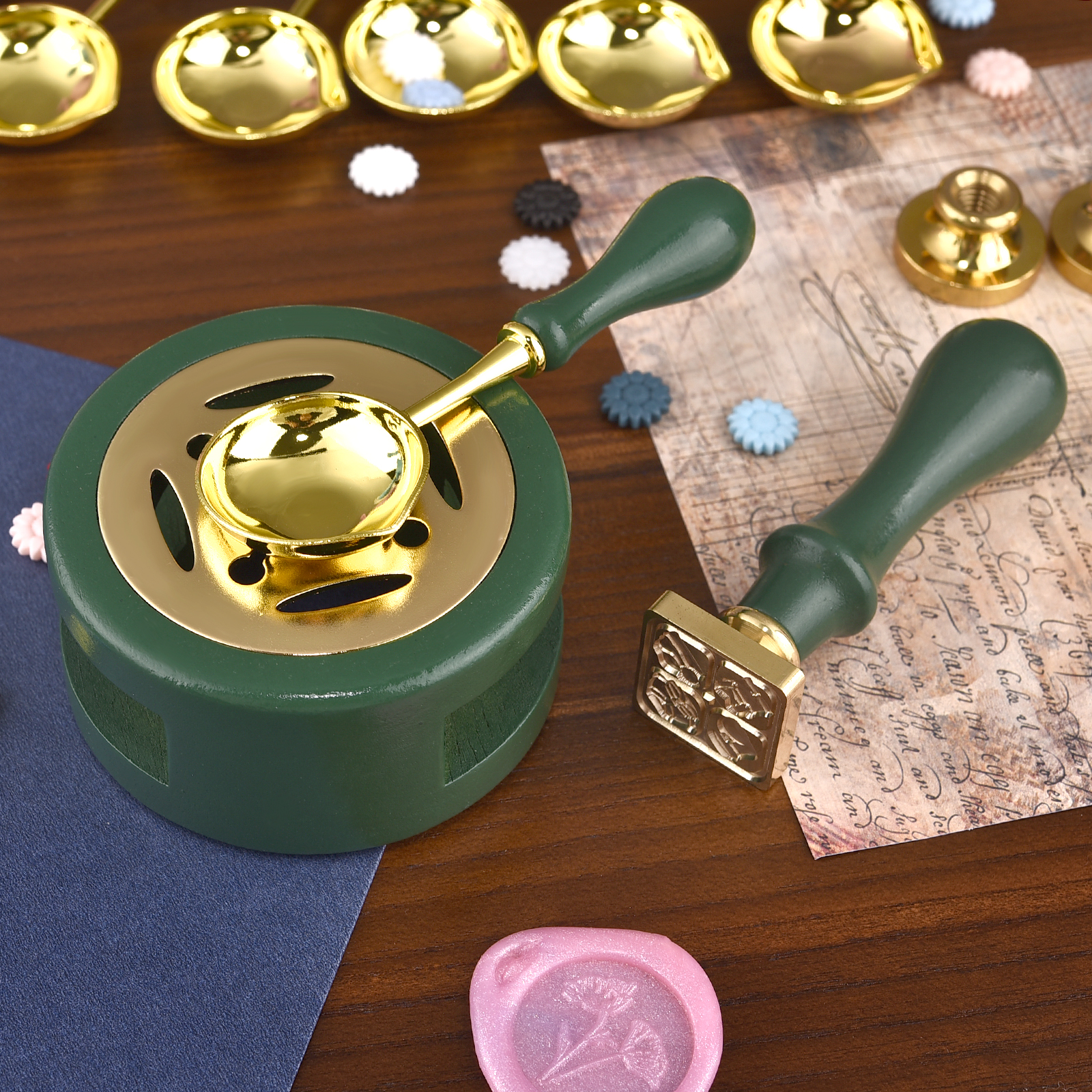 2/3Pcs Set Retro Sealing Wax F - đánh giá và giá Wax Seal Stamp Set