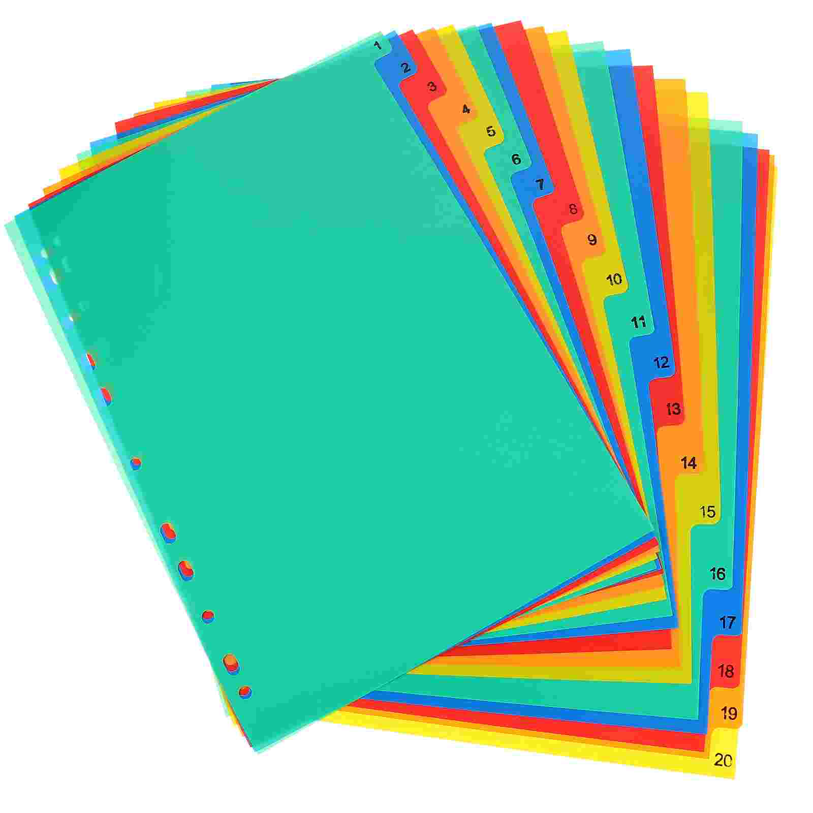 20 Pcs A4 Separated Loose Leaf - đánh giá và giá Tab Divider A4