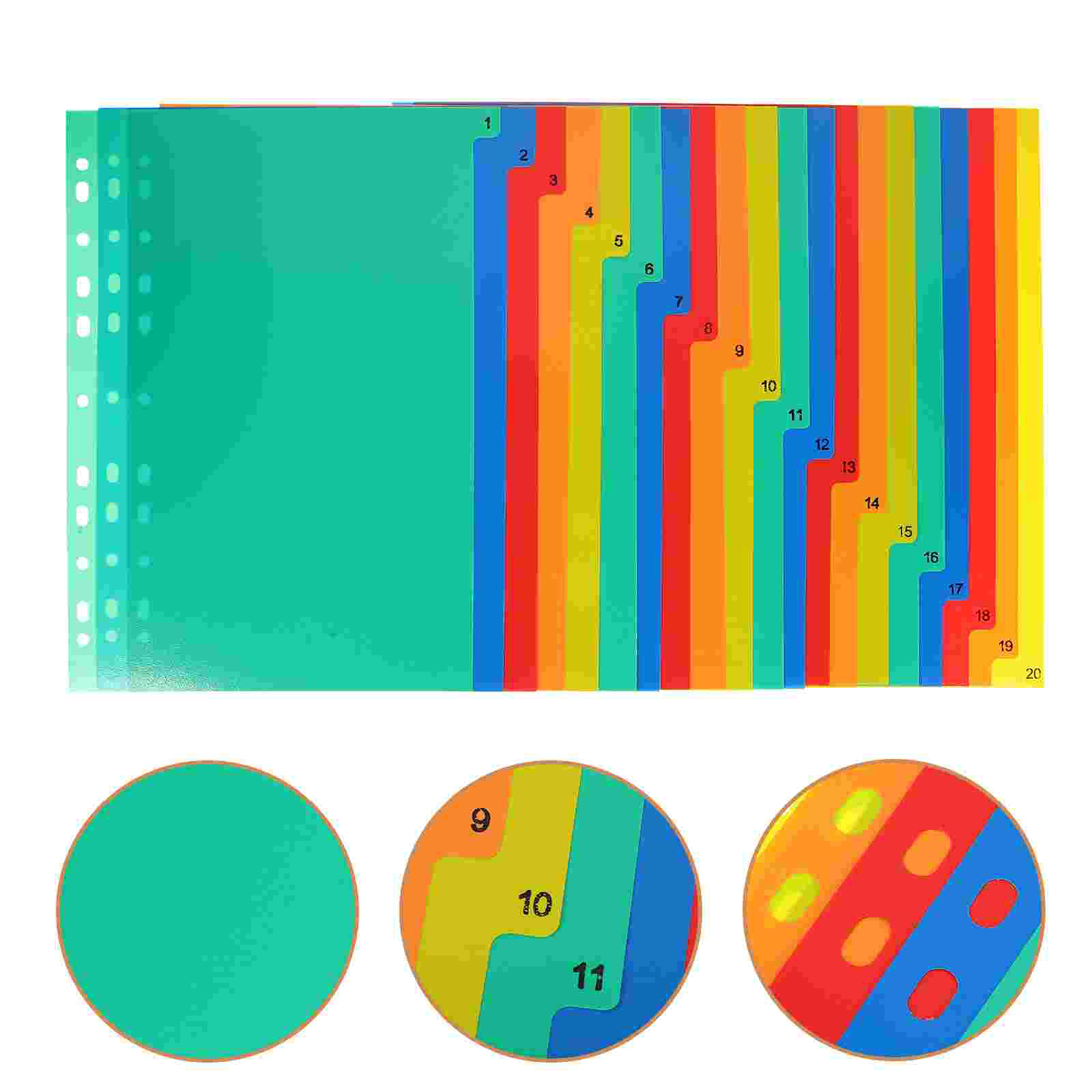 20 Pcs A4 Separated Loose Leaf - đánh giá và giá Tab Divider A4
