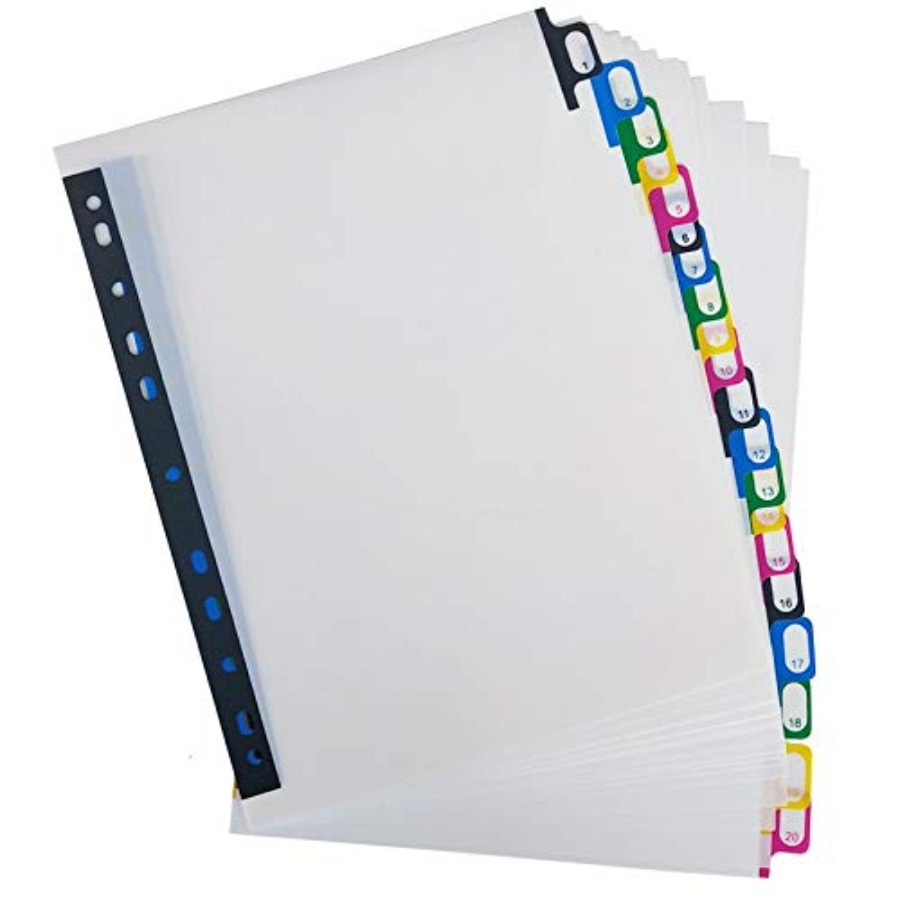 A4 Plastic Binder Index Tab Di - đánh giá và giá Tab Divider A4