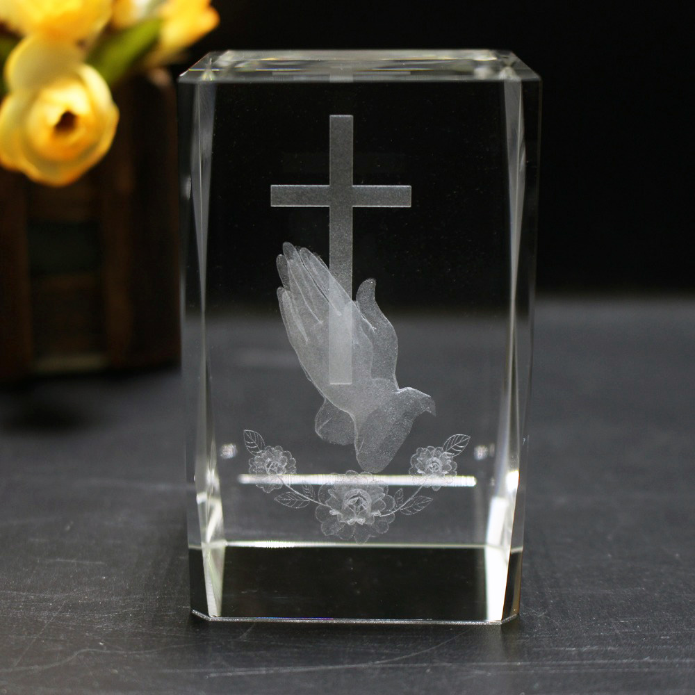 3D Laser Crystal Religious Cub - đánh giá và giá Paper Weight Crystal